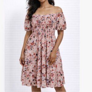 Altar’d State Cottagecore Fairy Floral Smocked Dress S Puff Sleeve Romantic Boho